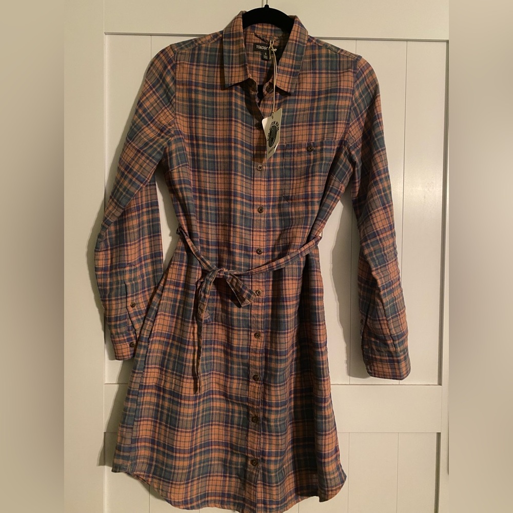 NEW! Toad & Co. long sleeve shirt dress